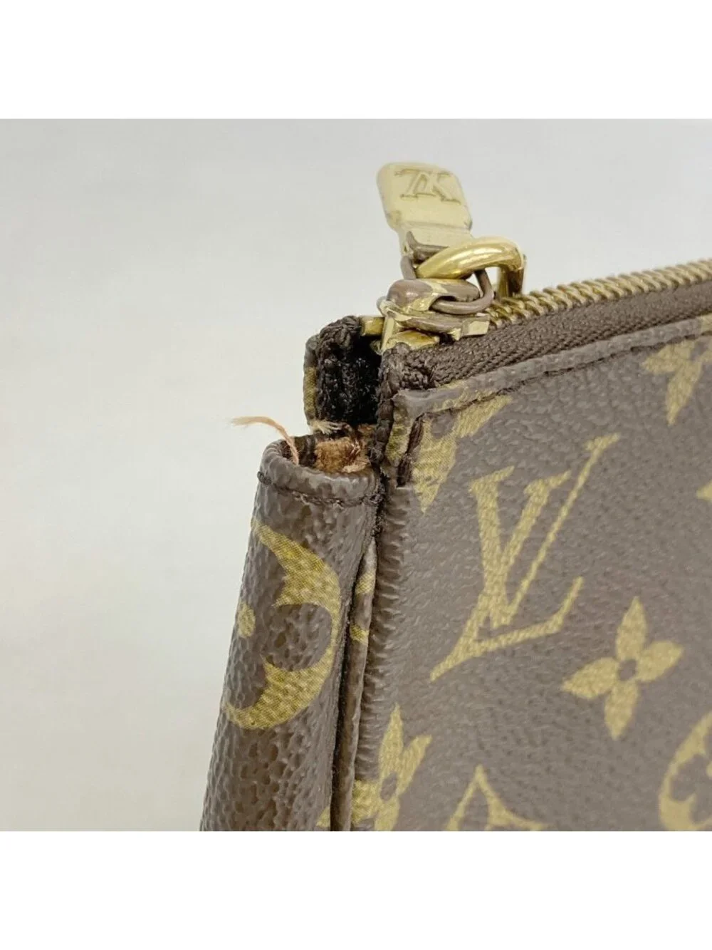Louis Vuitton Pouch Monogram Pochette Brown